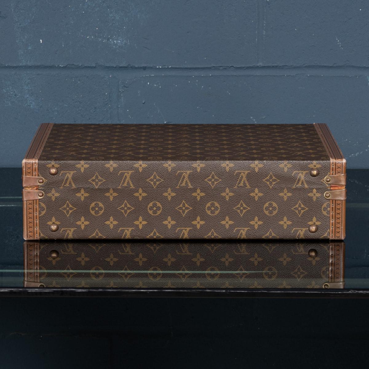 20thC Louis Vuitton Presidential Briefcase In Monogram Canvas, France c.1980 In Good Condition For Sale In Royal Tunbridge Wells, Kent