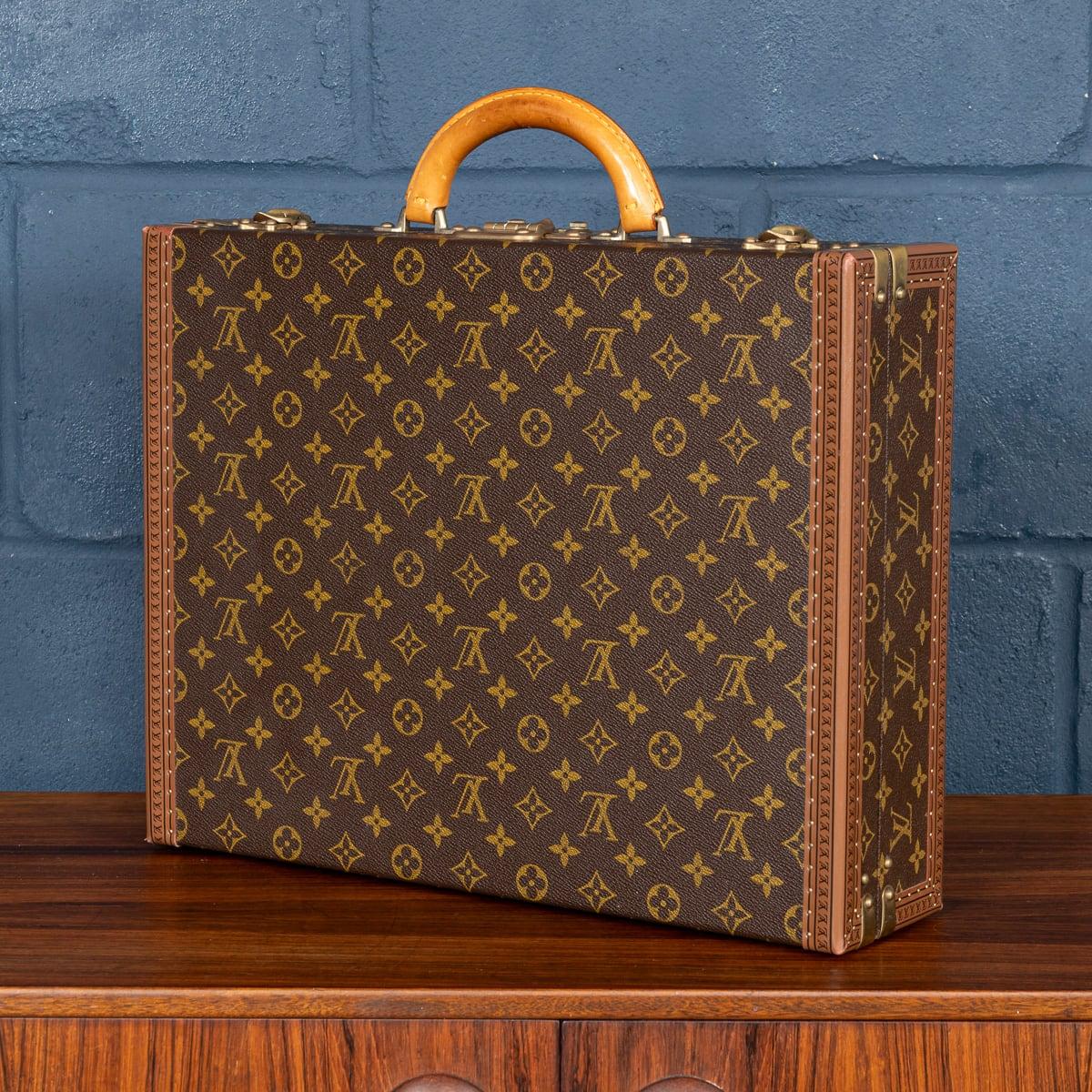 20thC Louis Vuitton Presidential Briefcase In Monogram Canvas, France c.1980 For Sale 1