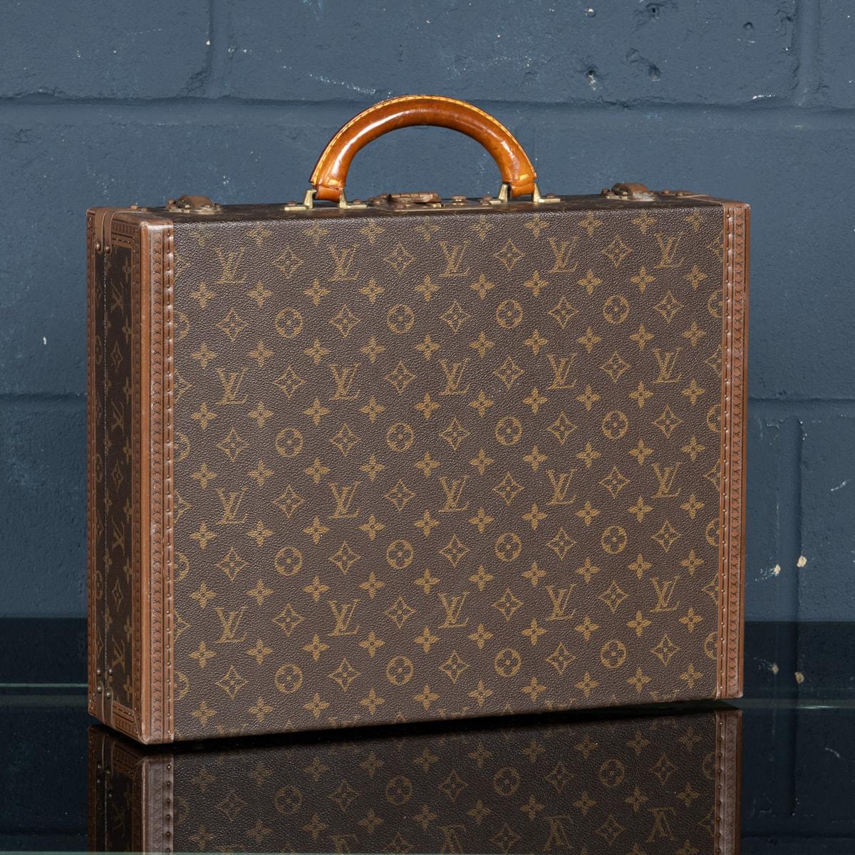 20thC Louis Vuitton Presidential Briefcase In Monogram Canvas, France c.1980 For Sale 1