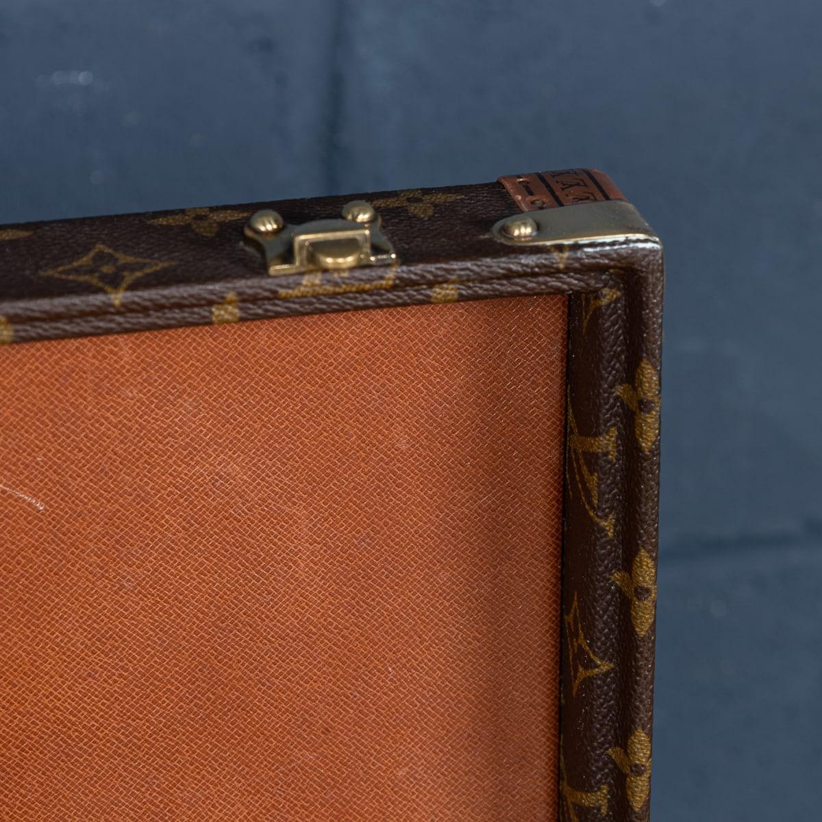 Louis Vuitton Presidential Aktentasche des 20. Jahrhunderts in Monogramm aus Segeltuch, hergestellt in Frankreich im Angebot 5
