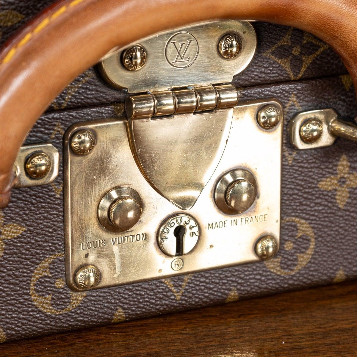 Louis Vuitton Presidential Aktentasche des 20. Jahrhunderts in Monogramm aus Segeltuch, hergestellt in Frankreich im Angebot 10
