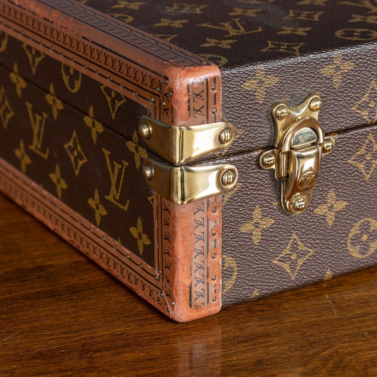 Louis Vuitton Presidential Aktentasche des 20. Jahrhunderts in Monogramm aus Segeltuch, hergestellt in Frankreich im Angebot 11