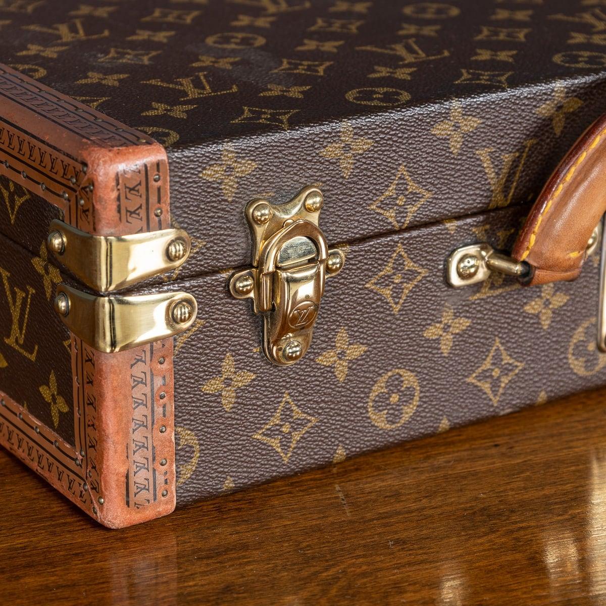 Louis Vuitton Presidential Aktentasche des 20. Jahrhunderts in Monogramm aus Segeltuch, hergestellt in Frankreich im Angebot 12