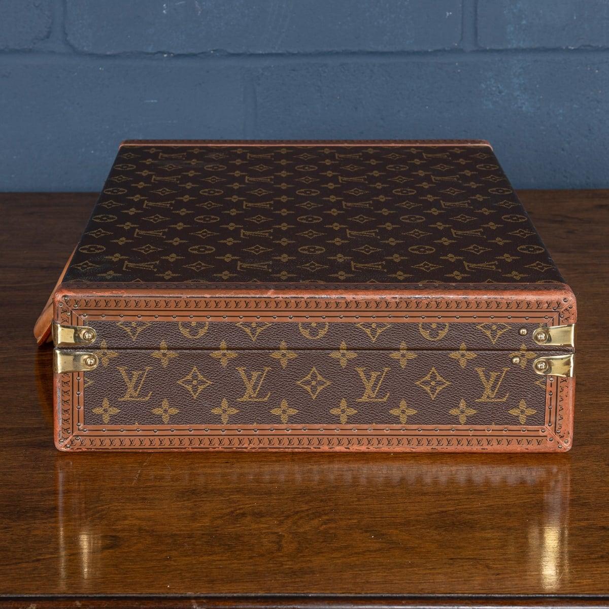 Louis Vuitton Presidential Aktentasche des 20. Jahrhunderts in Monogramm aus Segeltuch, hergestellt in Frankreich (Französisch) im Angebot