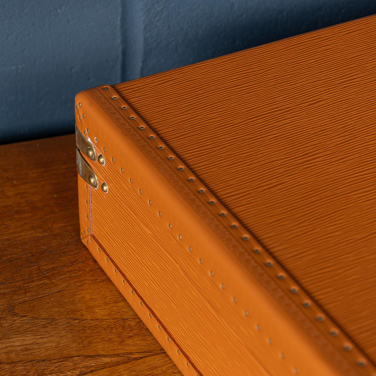 20thC Louis Vuitton Präsidentschafts Aktentasche In Orange Epi Leder, Made In France im Angebot 10