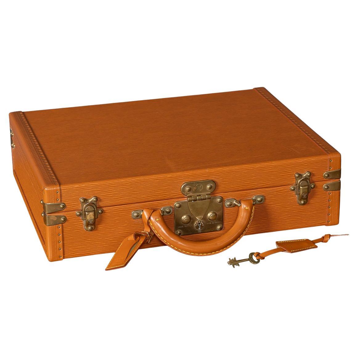 20thC Louis Vuitton Präsidentschafts Aktentasche In Orange Epi Leder, Made In France im Angebot