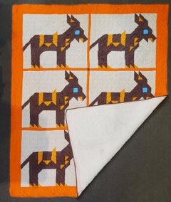 20th Century Mid Western Donkey Quilt