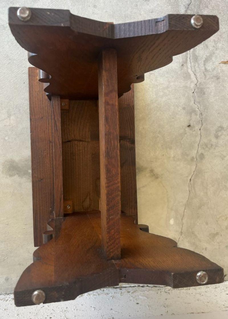 20th Century Mission Side Table In Good Condition For Sale In Los Angeles, CA