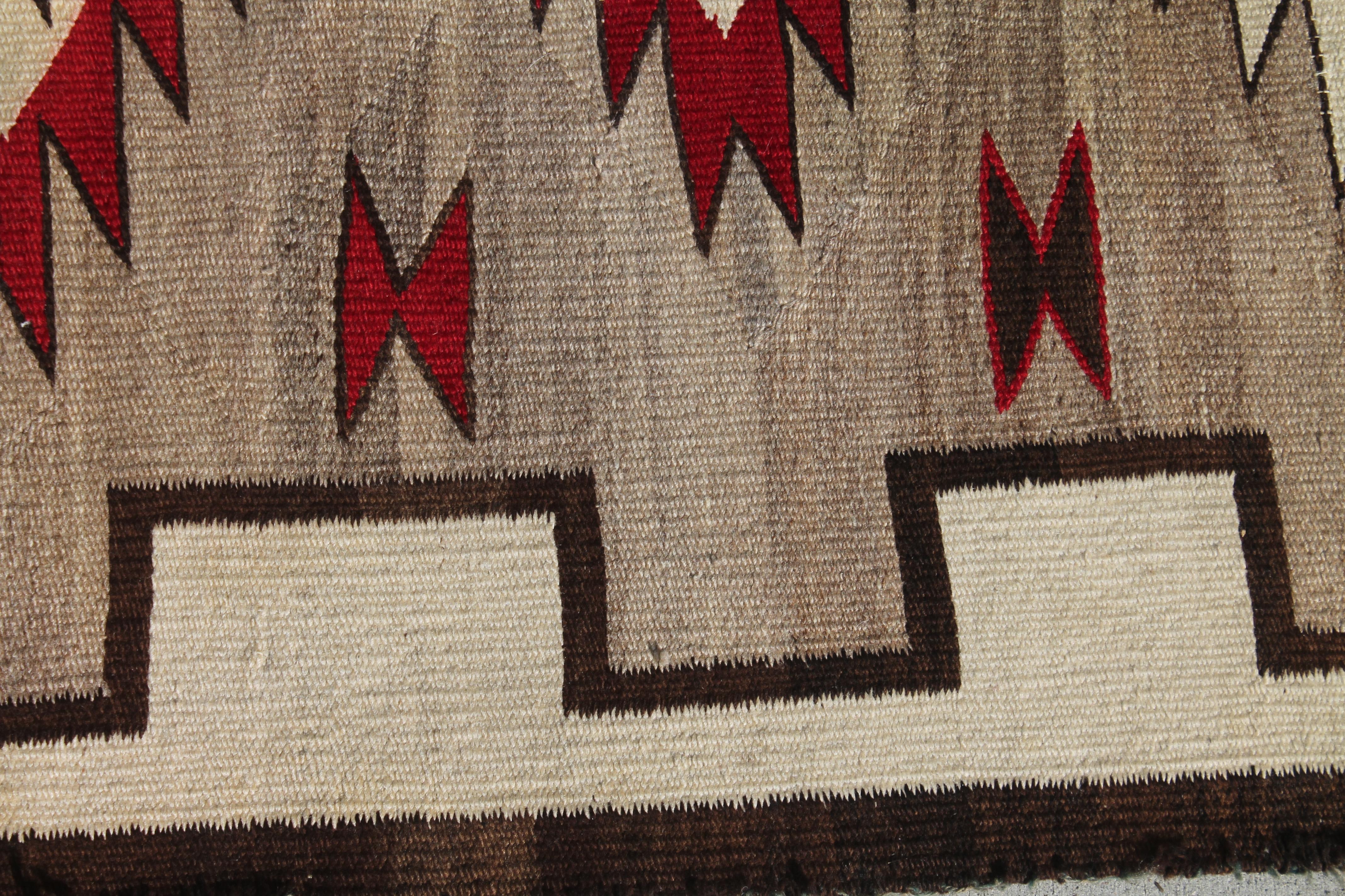 20th Century Navajo Indian Weaving Runner Rug 1