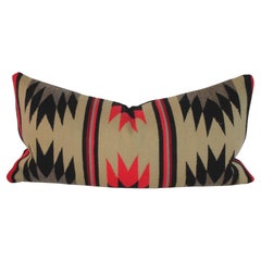 Vintage 20thc Navajo Weaving Bolster Pillow