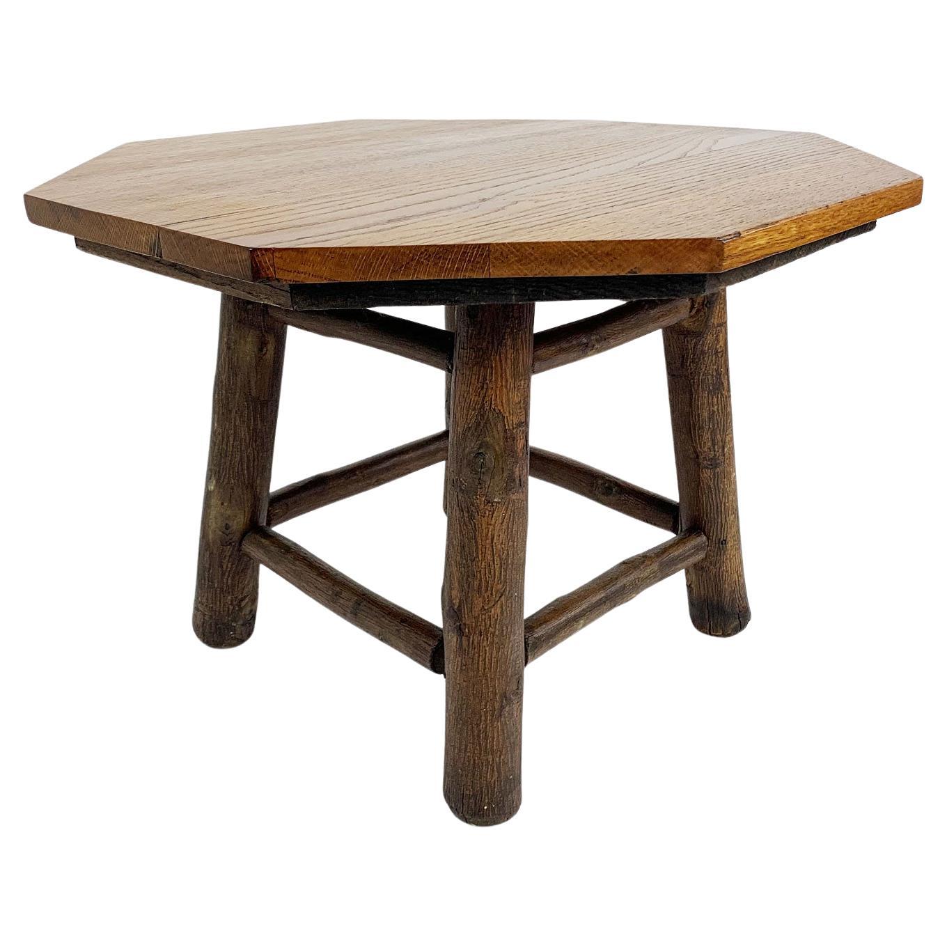 20Thc Octagonal Old Hickory Side Table For Sale