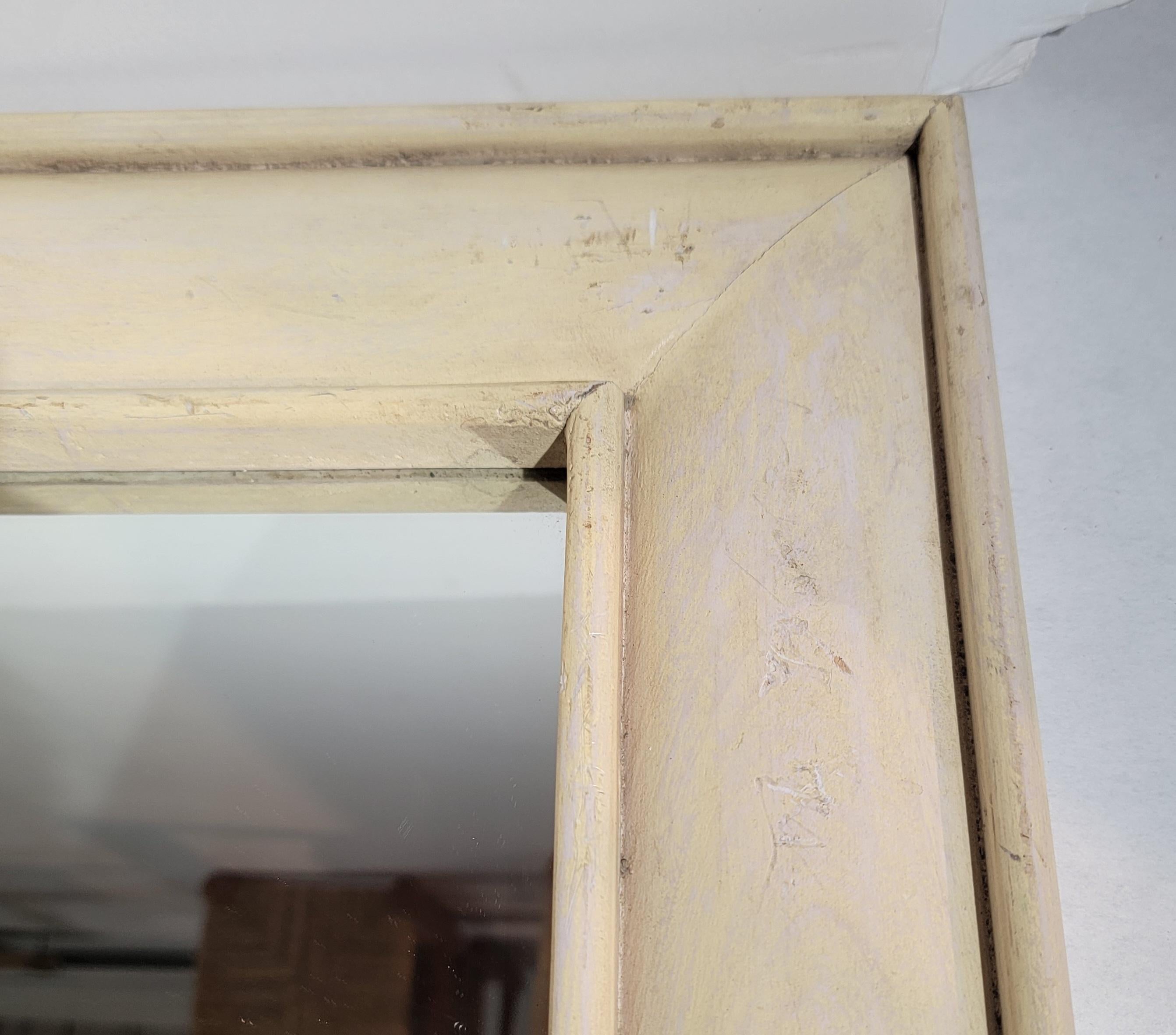 Américain 20Thc Original Cream  Miroir peint en vente