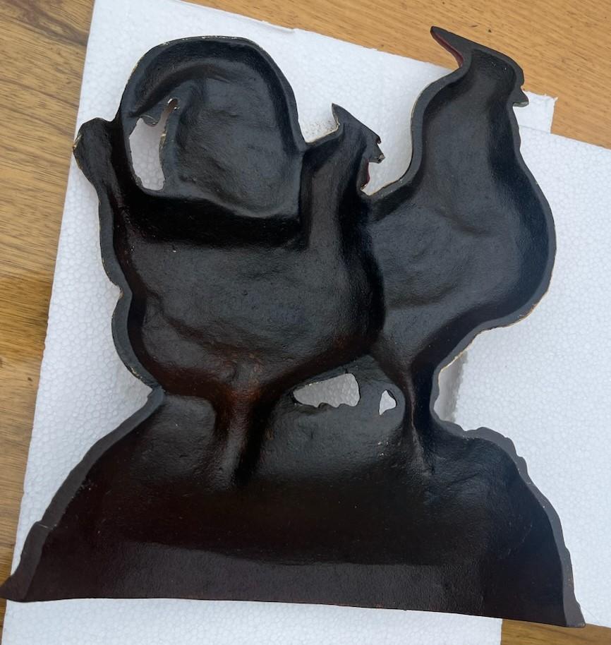 20Thc Tope de puerta original pintado con gallo Estadounidense en venta
