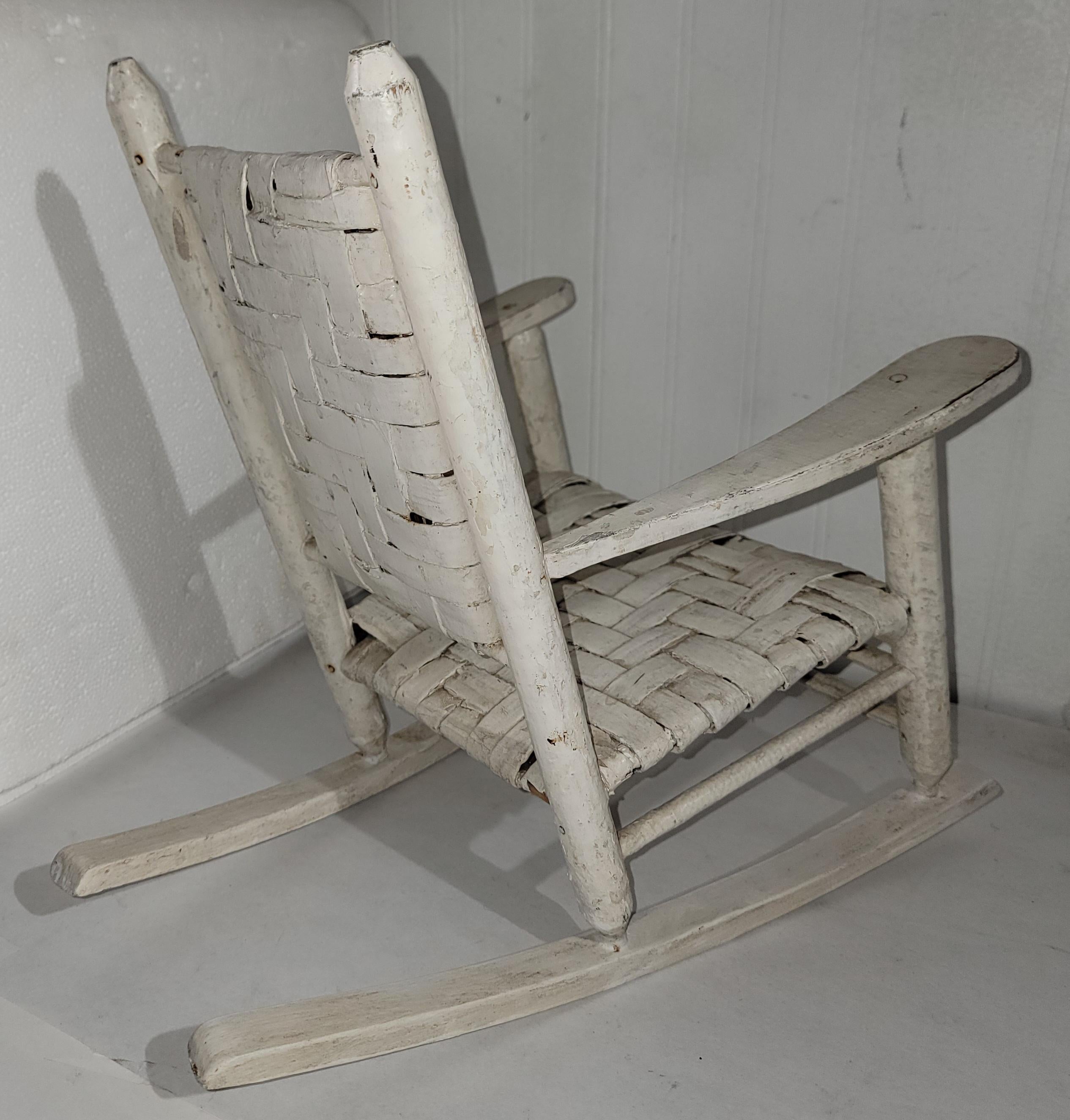Adirondack 20Thc  Painted Child's Toy  Rocking Chair
