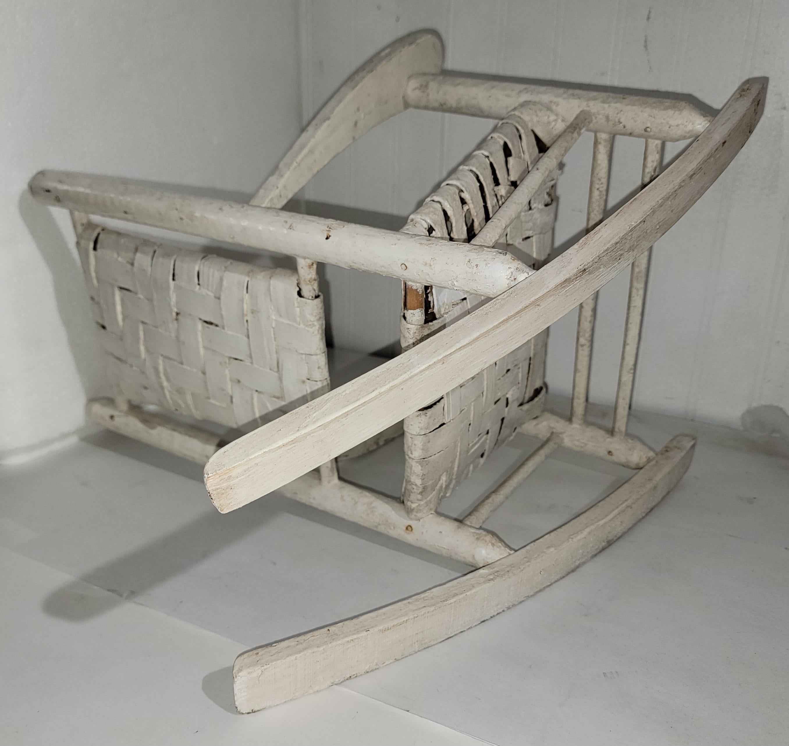 American 20Thc  Painted Child's Toy  Rocking Chair
