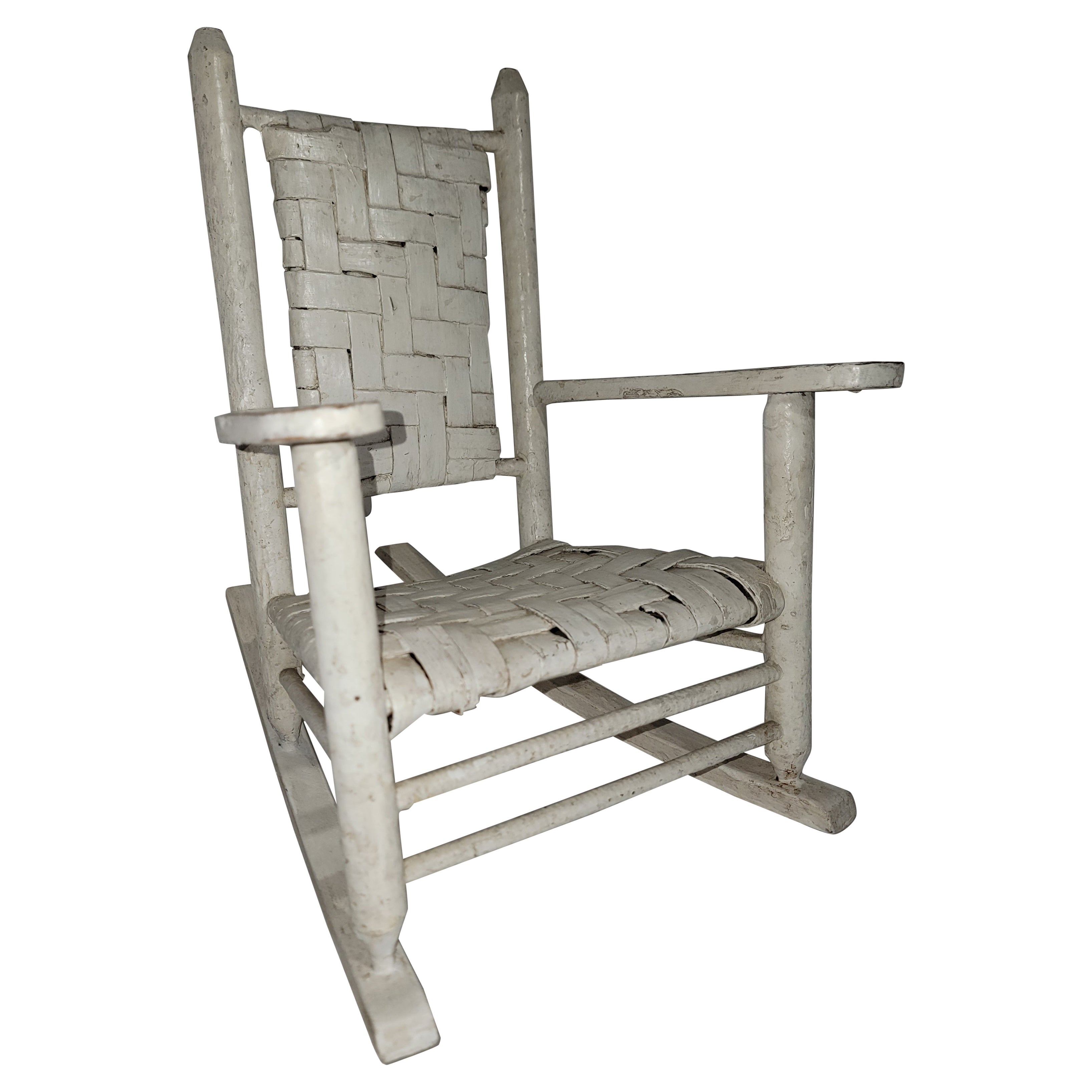 20Thc  Painted Child's Toy  Rocking Chair