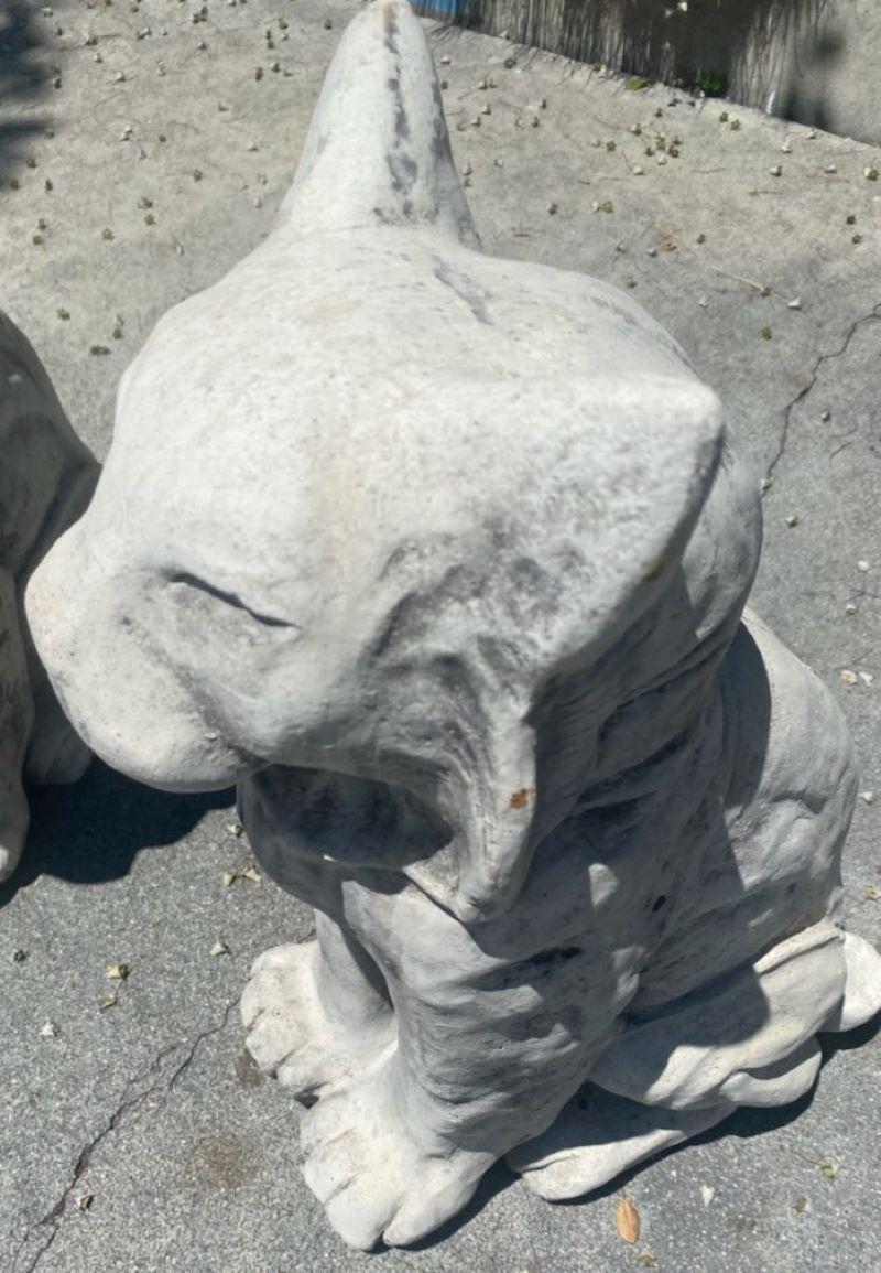 cement cat garden statues