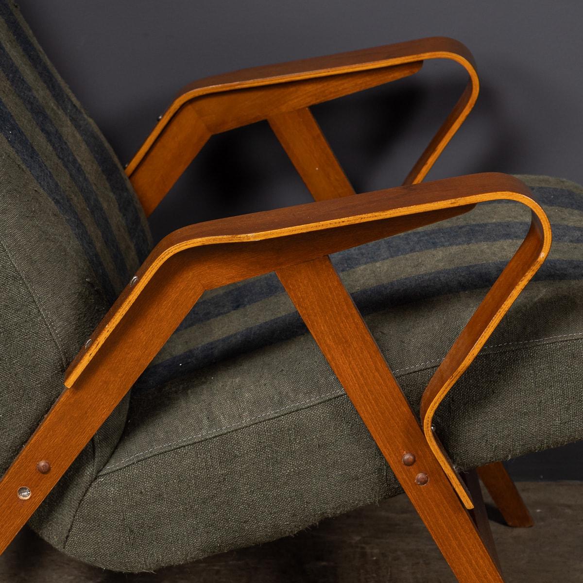 20thC Pair Of Czech Bentwood Armchairs By Frantisek Jirak For Tatra c.1960 14