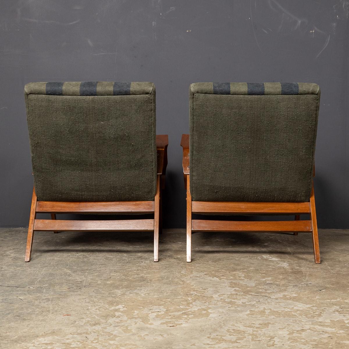Fabric 20thC Pair Of Czech Bentwood Armchairs By Frantisek Jirak For Tatra c.1960