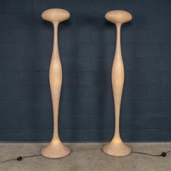 Coppia di lampade da terra italiane T.E. del XX secolo di Guglielmo Berchicci per Kundalini