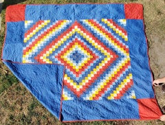20th Century Pennsylvania Amish Philadelphia Pavement Quilt
