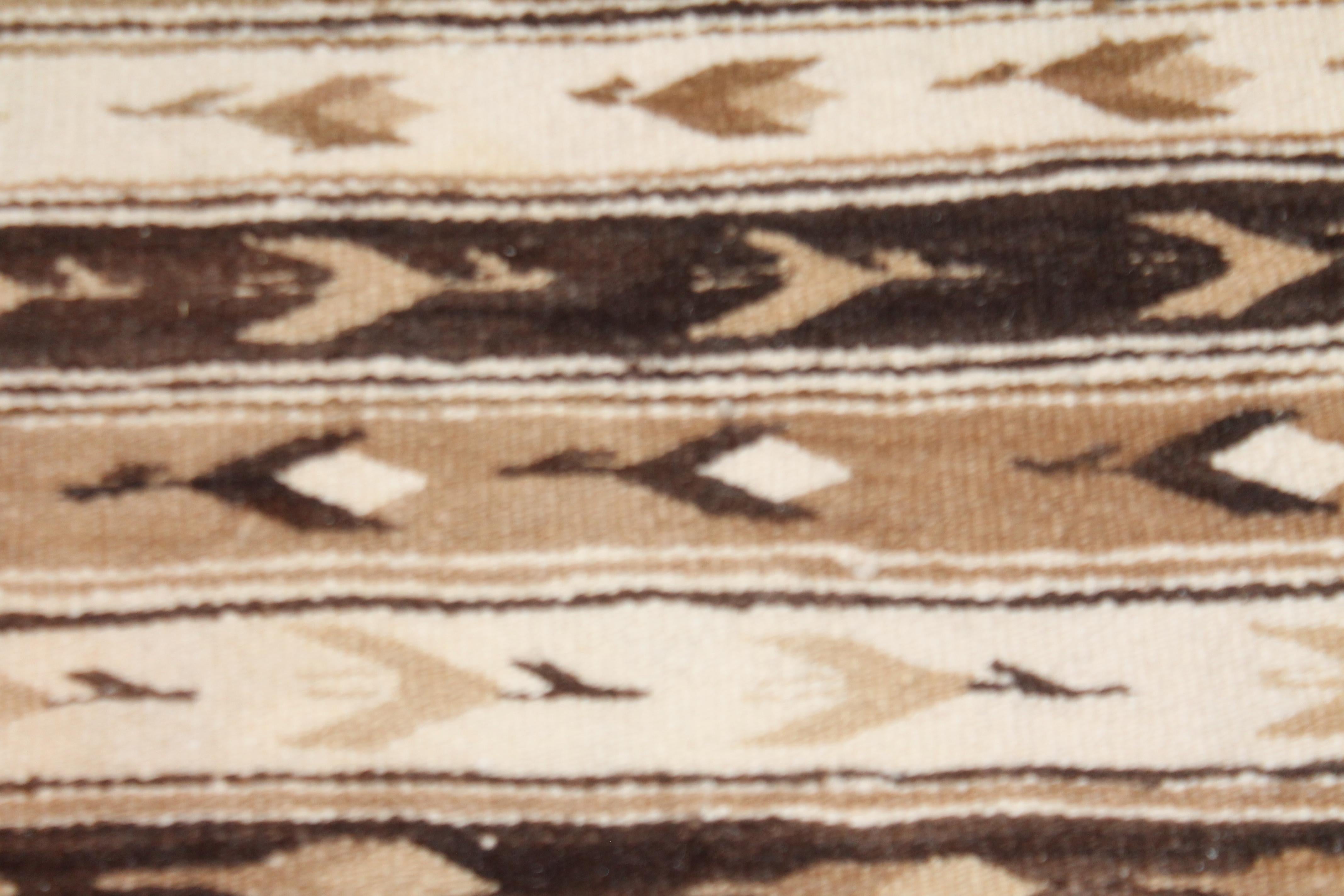 Adirondack 20th Century Peruvian Indian Weaving with Original Fringe For Sale