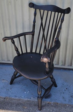 20Thc Reproduction W. Wallick Childs Butterfly Windsor Chair