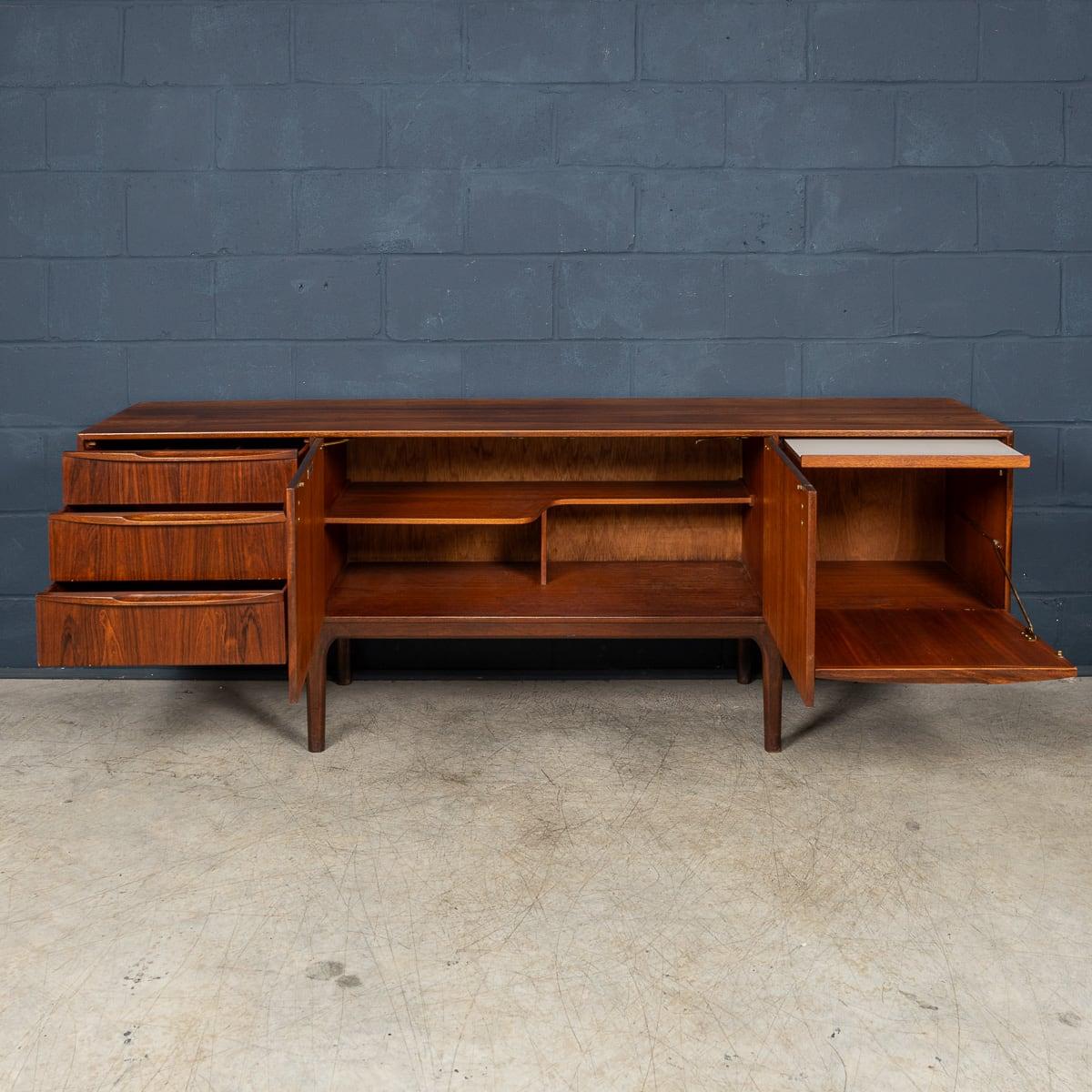 20thC Rosewood Sideboard Designed By Tom Robertson For A.H. Mcintosh & Co Ltd In Good Condition In Royal Tunbridge Wells, Kent