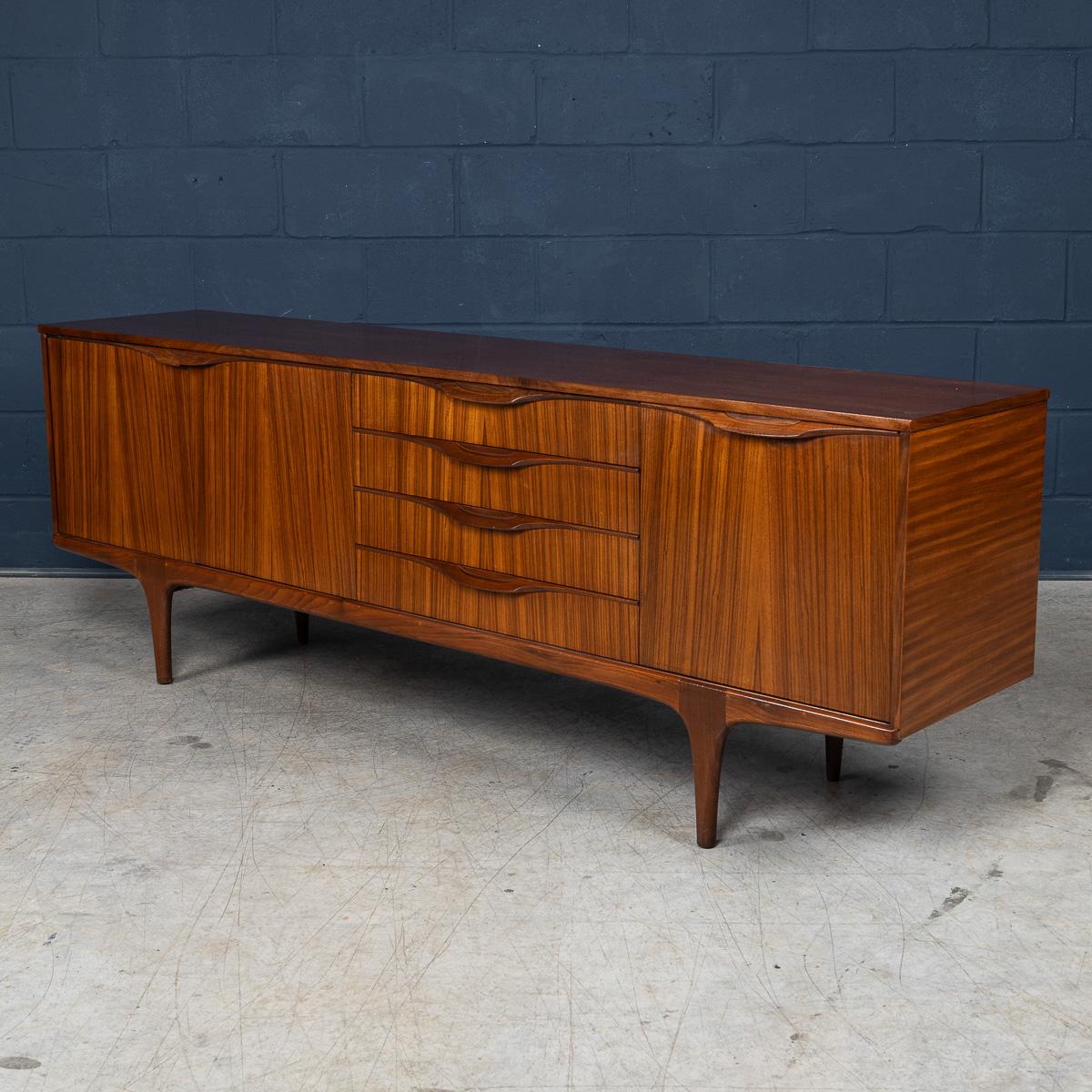 20thC Rosewood Sideboard Designed By Tom Robertson For A.H. Mcintosh & Co Ltd In Good Condition For Sale In Royal Tunbridge Wells, Kent