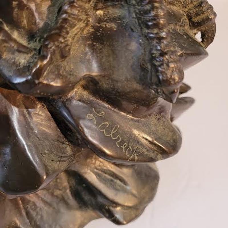 20. Jahrhundert, signierte Skulptur eines Baldadlers aus Bronze  im Zustand „Gut“ im Angebot in Los Angeles, CA