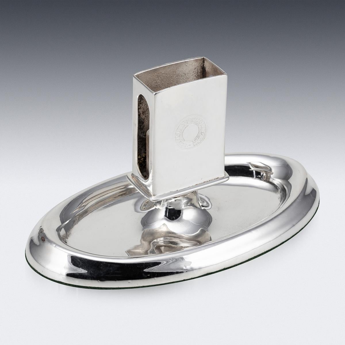 Altro Portafiammiferi e posacenere in argento del 20° secolo della RMS Windsor Castle c.1959 in vendita