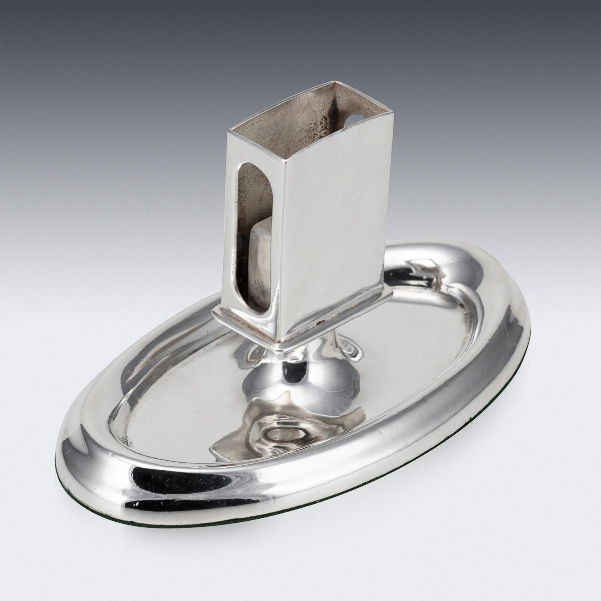 Portafiammiferi e posacenere in argento del 20° secolo della RMS Windsor Castle c.1959 In condizioni buone in vendita a Royal Tunbridge Wells, Kent