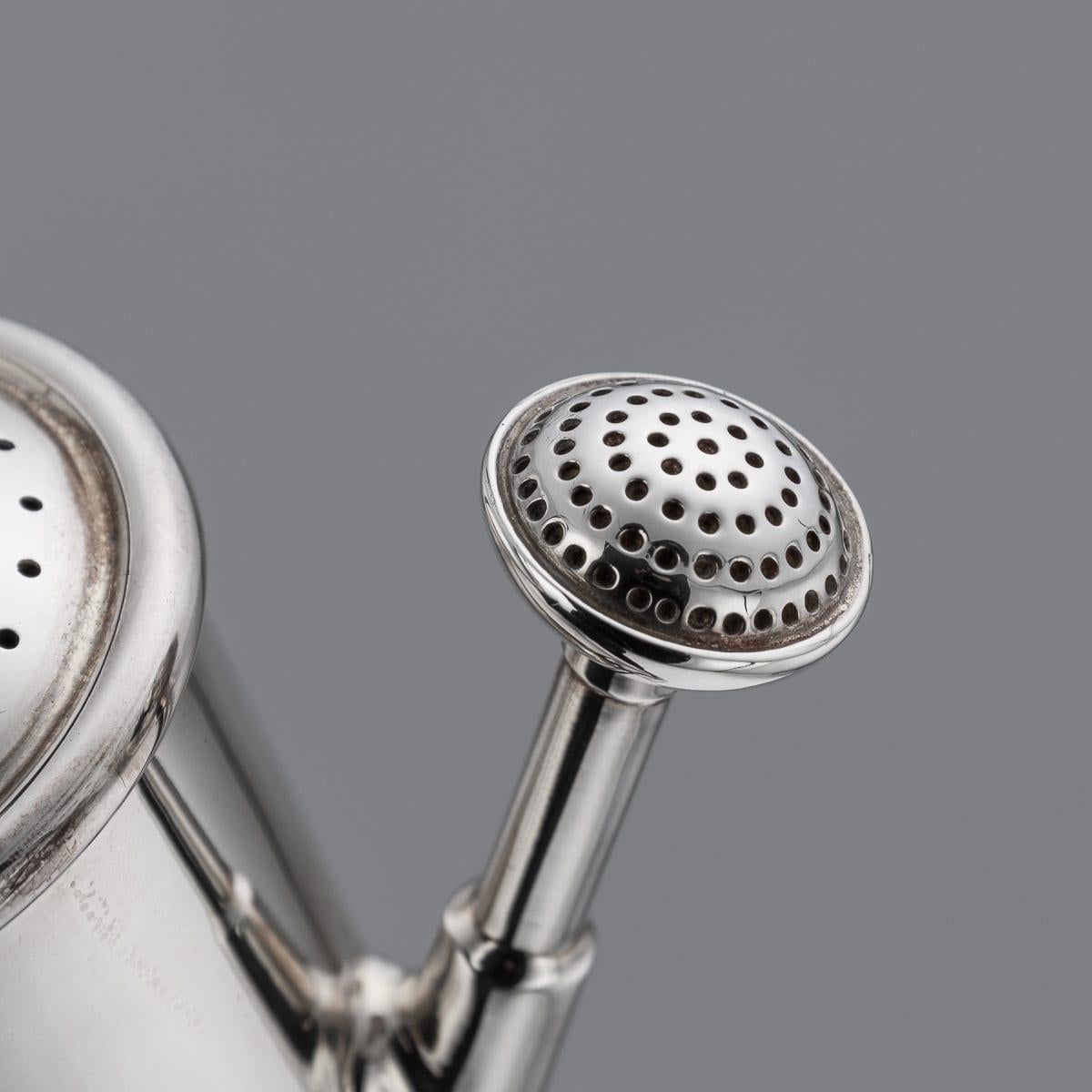 Service à condiments « Gardenning » de cinq pièces en argent massif du 20e siècle, Garrard, vers 1994 en vente 7