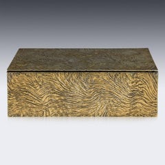 20th Century Tiffany & Co Silver-Gilt Samorodok Cigar Box, circa 1970