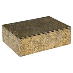 20th Century Tiffany & Co Silver-Gilt Samorodok Cigar Box, circa 1970