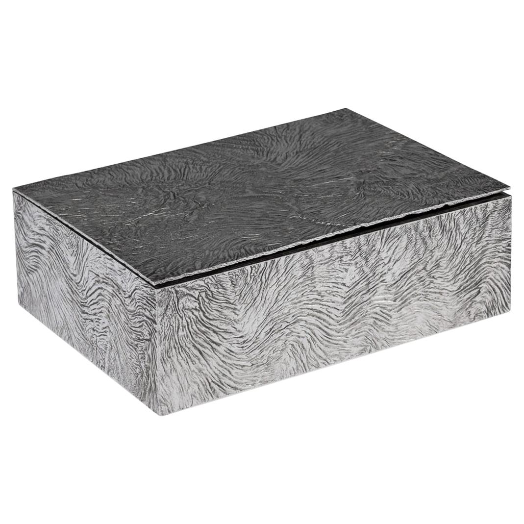 20th Century Tiffany & Co. Solid Silver Samorodok Cigar Box, circa 1970