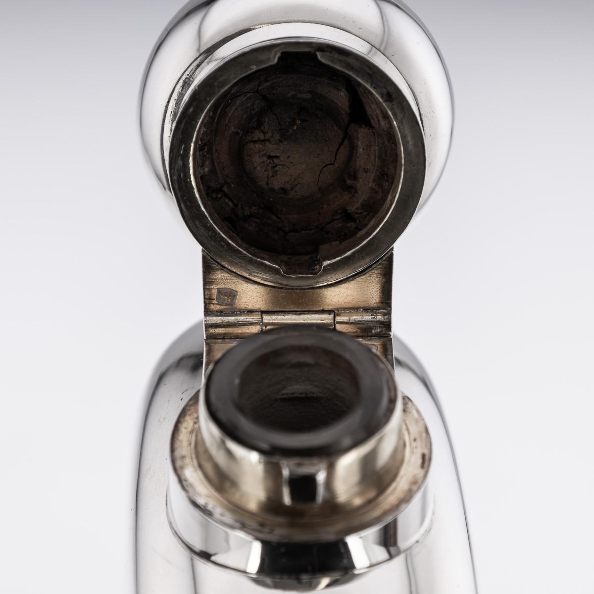 Flasque et coupe en argent de l'époque victorienne du 20e siècle, James Dixon & Sons, c.1901. en vente 3