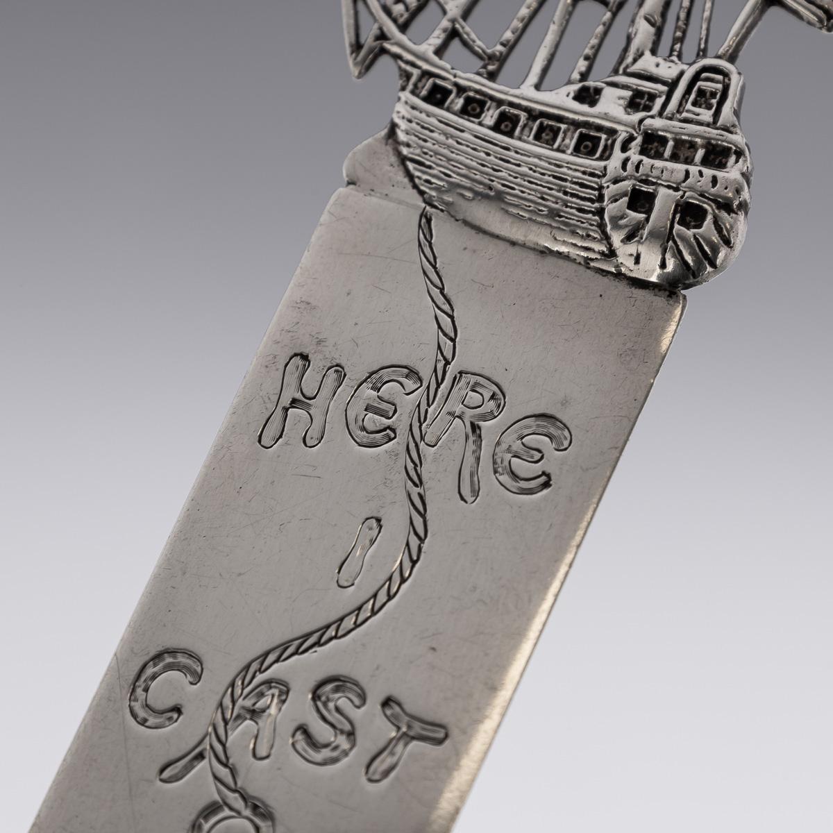 20thC Victorian Solid Silver Novelty Bookmark, London, c.1901 1