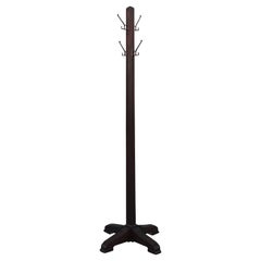 20thC Walnut Coat Tree with Original Hardware