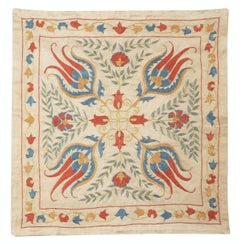 20 Zoll x 20 Zoll 100% Seide Kissenbezug. Buntes Spitzenkissen. Besticktes Wickelkissen