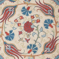 20"x20" 100% Silk Cushion Cover. Hand-Embroidered Pillowcase. Luxury Lace Pillow