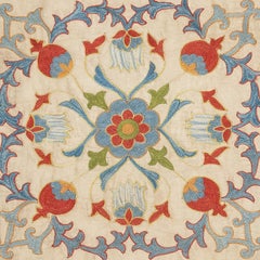 20"x20" 100% Silk Cushion Cover. Multicolor Lace Pillow. Embroidery Toss Pillow