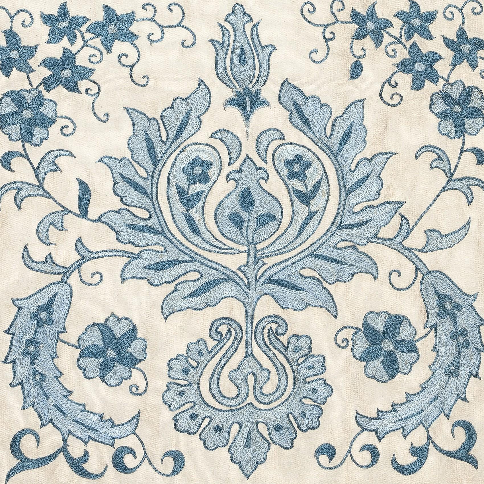 New Hand-Embroidered 100% Silk Cushion Cover – Authentic Uzbek Textile Art

Elevate your home décor with this exquisite hand-embroidered Suzani cushion cover, crafted from 100% pure silk by skilled artisans in Uzbekistan. Featuring traditional