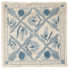 20 "x20" Cuscino in 100% seta. Copricuscino fatto a mano. Copricuscino ricamato