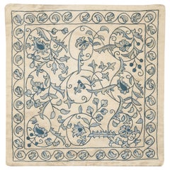 20 "x20" Copricuscino ricamato. Decorazioni per la casa in stile bohémien e chic. Copricuscino in seta