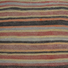 20"x20" Handmade Ethnic Kilim Cushion Cover. Vintage Accent Pillow. Throw Pillow