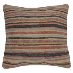 20"x20" Handmade Ethnic Kilim Cushion Cover. Vintage Accent Pillow. Throw Pillow
