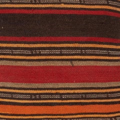 20"x20" Handmade Kilim Cushion Cover. Vintage Accent Pillow. Rustic Throw Pillow