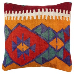 20"x20" HandWoven Kilim Cushion Cover. Accent Pillow. Vintage Throw Pillow Cover 20"x20" HandWoven Kilim Cushion Cover. Accent Pillow. Vintage Throw Pillow Cover
