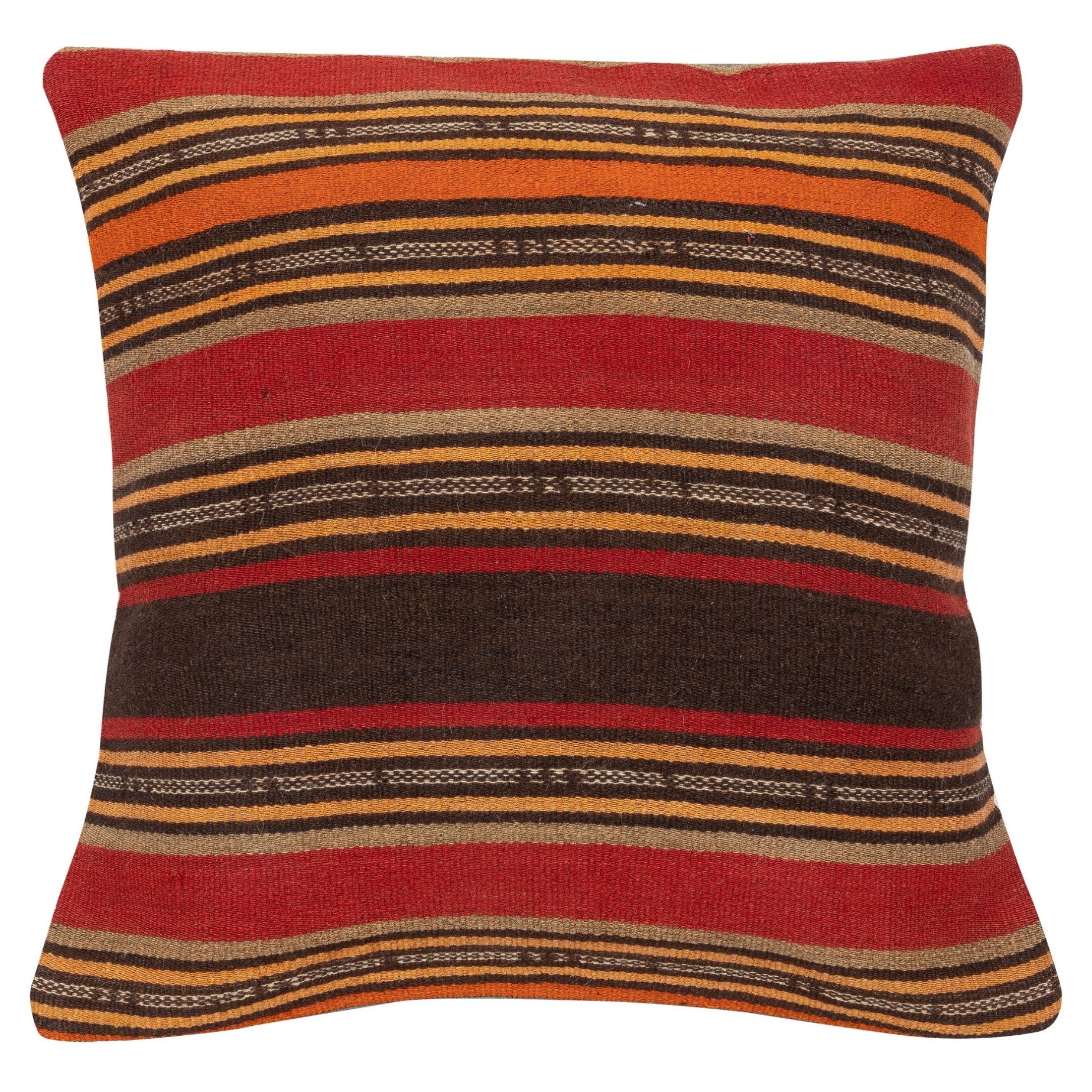20"x20" HandWoven Kilim Cushion Cover. Accent Pillow. Vintage Throw Pillow Cover